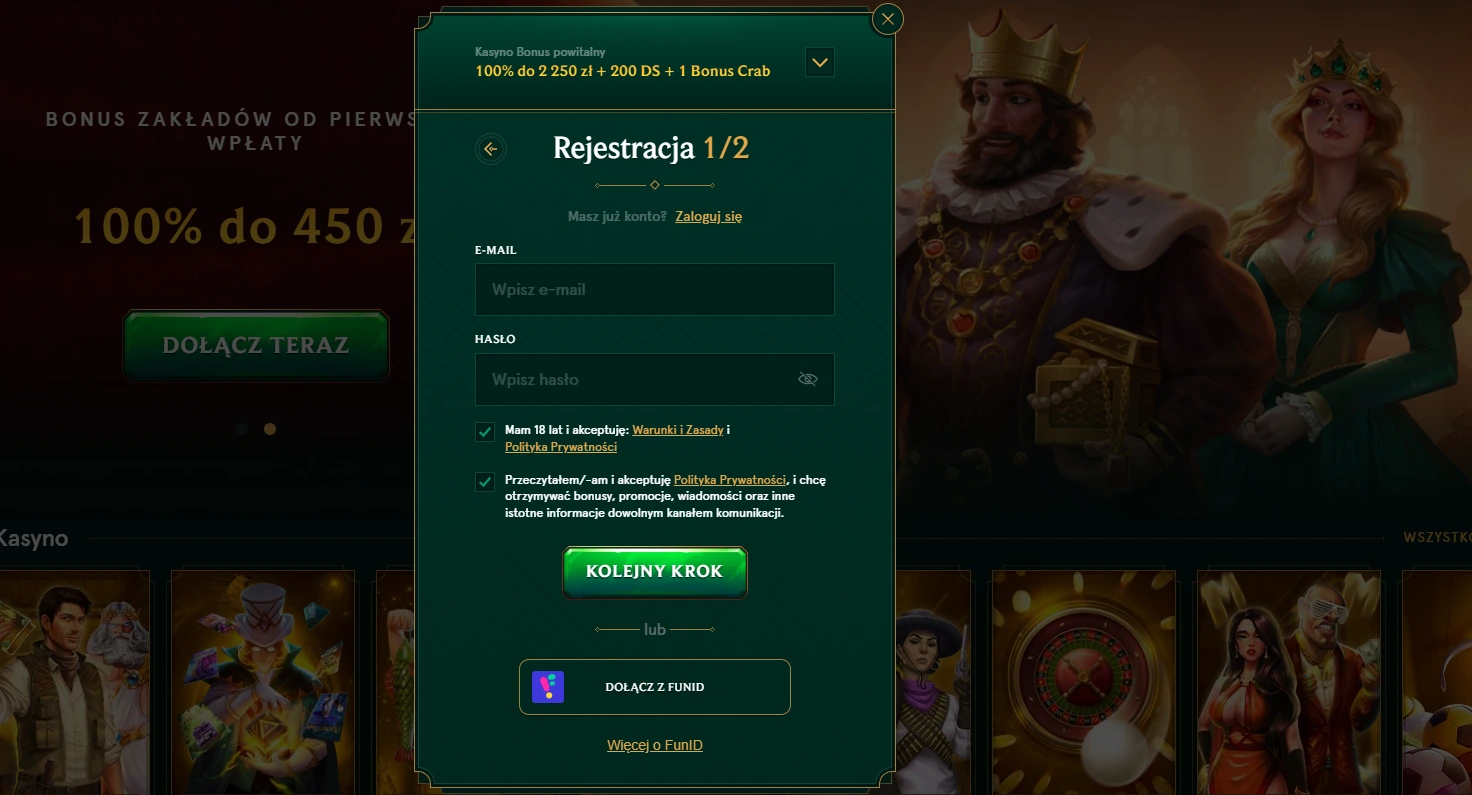 Casinia Casino Rejestracja